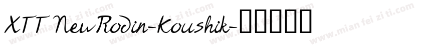 XTT NewRodin-Koushik字体转换